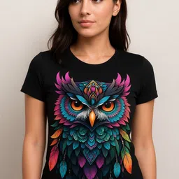 Anikmart Graphic Printed Round Neck Cotton T-shirt-image-5