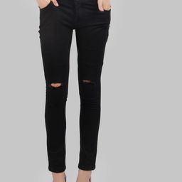 LINARIA Women Cotton Classic Low-Rise Slash Knee Slim Fit Jeans-picture-21