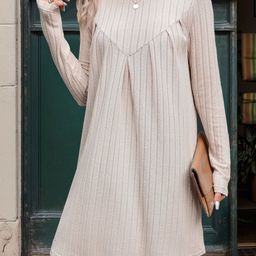 StyleCast x Revolte Striped Long Sleeves A-Line Dress-picture-45