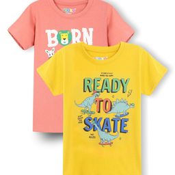 RASPY Boys 2 Printed Pure Cotton T-shirt-image-100