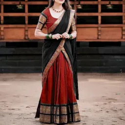 MANMOHITSAREE Zari Ready To Wear Lehenga & Blouse With Dupatta-picture-27