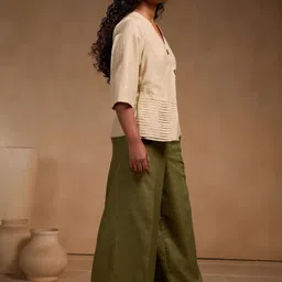 Chhaya Gandhi Design Studio Top With Palazzos Co-Ords image 3