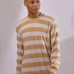Espanshe Striped Crew neck Sweater-picture-55