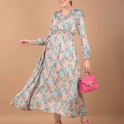 Crimsoune Club Print Empire Maxi Dress-picture-41