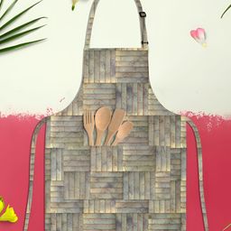 ArtzFolio Yellow & Brown Printed Cotton Aprons-20
