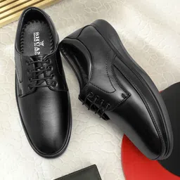 SHUAN Men Leather Formal Derbys-picture-54