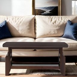 Royaloak Brown Wooden Rectangle Top Coffee Table-24