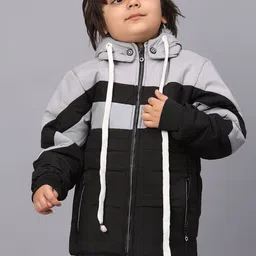SKY HEIGHTS Boys Colourblocked Polyester Longline Padded Jacket-17