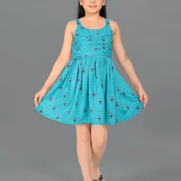 YK Floral Print Crepe Fit & Flare Dress-picture-53