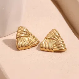 PRIVIU Triangular Studs Earrings-9