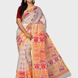 Crochetin Ethnic Motifs Silk Cotton Saree-picture-34