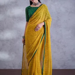 Mitera Beads and Stones Pure Georgette Saree-13