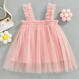 TRIVA Kids-Girls Net A-Line Dress-image-27