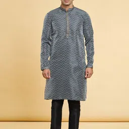 Arihant Rai Sinha Men Printed Regular Kurta with Churidar-picture-45