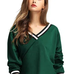 FABRICORN Women V-Neck Cotton Top-picture-27