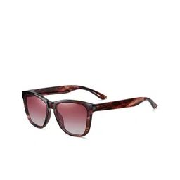 StyleCast x Revolte Men Pink Lens & Red Square Sunglasses with-image-14