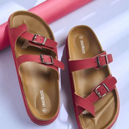 UNDERROUTE Women Printed Open Toe Flats-image-41