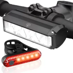 Bicycle Lights for Night Riding – 500 Lumen LED Bicycle3 LED with Tail Light LED Front Rear Light Combo-16