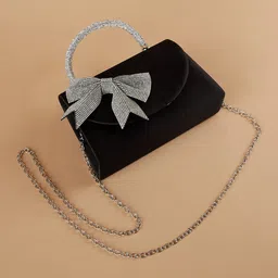 CODE by Lifestyle PU Structured Handheld Bag with Bow Detail-15