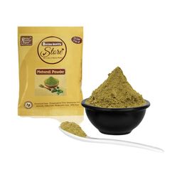 Online Quality Store Set Of 2 Indigo & Mehendi Powder - 50 g Each image 2