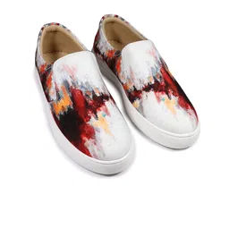 KobSook Men Printed Slip-On Sneakers-12