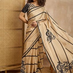 all about you Floral Printed Pure Chiffon Saree-picture-31