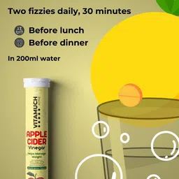 Vitamuch Set Of 6 Apple Cider Vinegar Tablets - 15 Effervescent Tablets Each image 3