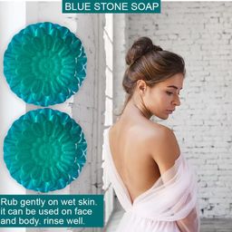 GROOVY Set Of 2 Fig Fantasy Blue Stone Bathing Soap - 100 g Each-3