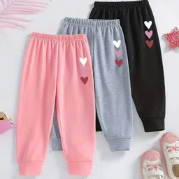 BAESD Girls Colourblocked Pack Of 3 Cotton Jogger-image-70