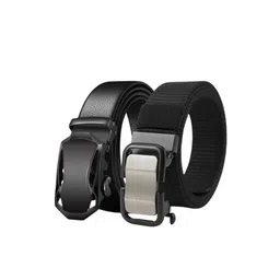 Niddleman Men Pack Of 2 Textured Belt-picture-40