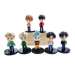 AUGEN Set Of 7 BTS 6th Generation Action Figure Limited Edition For Car-15