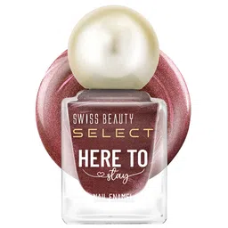 SWISS BEAUTY Here To Stay Waterproof Nail Enamel 12ml -Shimmy Brown 28-15