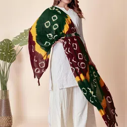 EBADAT Printed Metallic Cotton Dupatta image 2