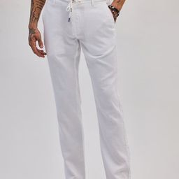 Snitch Men Smart Slim Fit Mid-Rise Cotton Trousers-image-13