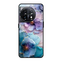 QRIOH Floral Printed OnePlus 11 5G Back Case Mobile Accessories-image-95