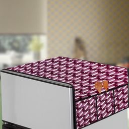 The Furnishing Tree Violet Plastic Refrigerator Cover-image-34