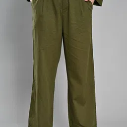 IZEL Women Mid-Rise Chinos Trousers-image-83