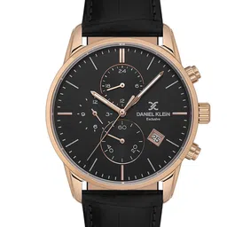 Daniel Klein Exclusive Men Leather Straps Analogue Watch DKX.1.13834-5-19