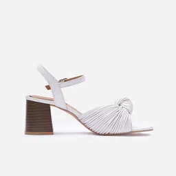 Tao Paris PU Block Sandals with Buckles image 2
