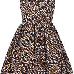 Alisha Moda Leopard Print Fit & Flare Dress-image-59