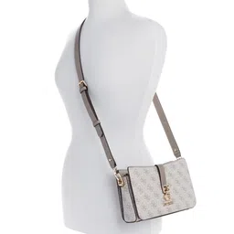 GUESS Printed PU Structured Shoulder Bag image 5