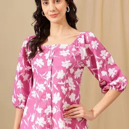 JANAKDULARI CREATION Floral Print Cotton Top-image-65