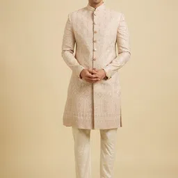 Manyavar Men Embroidered Sherwani-image-41