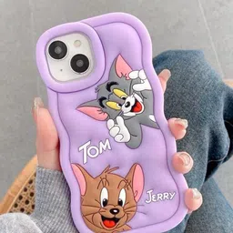 CASE CREATION Cartoon Characters Printed iPhone 14 Pro Bumper Case Mobile Cover image 4