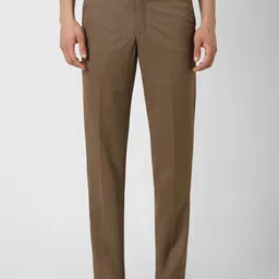 Van Heusen Men Printed Mid-Rise Cotton Trousers-picture-3