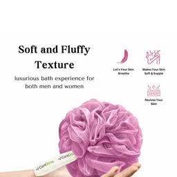 CareDone Set Of 2 Soft &Large Round Bath Loofah image 3