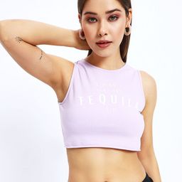 Sugercandy Print Crop Top-53