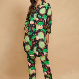 Gulabo by Abu Sandeep Women Floral Printed Relaxed Straight Leg Slim Fit Trousers-picture-42