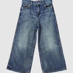 Tommy Hilfiger Girls Bootcut Mid-Rise Light Fade Jeans-picture-25