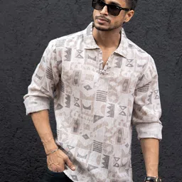 Powerlook Men Opaque Printed Casual Shirt-image-47